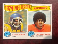 Click to enlarge 1974 NFL Rushing Leaders (Lawrence McCutcheon / Otis Armstrong)