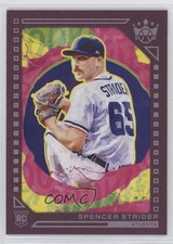 2022 Panini Diamond Kings Rookies II Plum Frame Spencer Strider #142 6o3