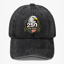 250 Years 1776-2026 Patriotic Eagle Hat USA 250th Anniversary Baseball Cap