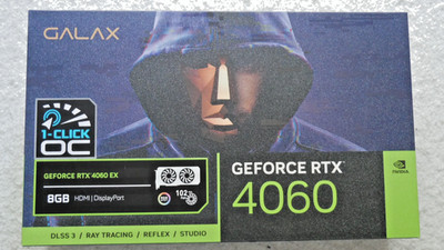 GALAX GeForce RTX 4060 EX 1 Click OC 8GB GDDR6 GPU RGB Graphics Card