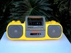 Vintage Sony Sports Yellow CFS-905 Bass Boombox Stereo AM/FM Radio Cassette READ