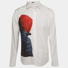 Christian Dior Homme White Cotton Button Up Shirt L