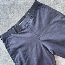 J.CREW Ludlow Dress Pants Mens 32 Blue Slim Linen Cotton Flat Front Portugal