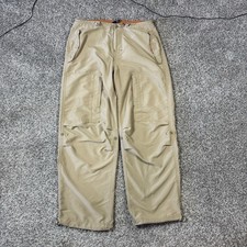 VINTAGE Gap Pants Mens 34x30 Beige Utility Rave Baggy Skate Y2K Cargo Parachute