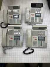 Nortel Norstar Meridian Phone Black M7310 Lot Of 4 With Display TESTED 