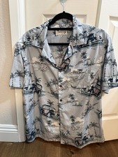 Milano Bay Mens Beach Hawaiian Shirt Light Bl...
