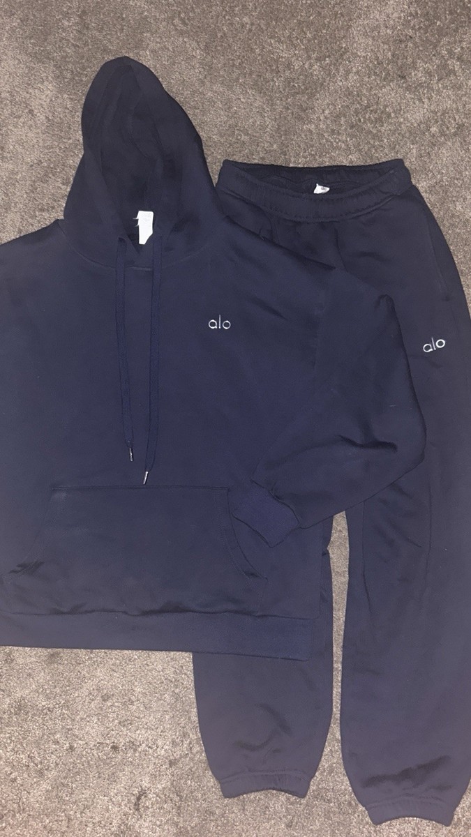 ALO men's Navy Hoodie & Pants | eBay