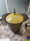 Vintage Atomic Ice Bucket  1960s Gold Glitter Barware rare — photo 2