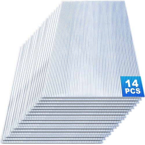 Polycarbonat Hohlkammerstegplatten 4mm 10,25 m² Gewächshaus