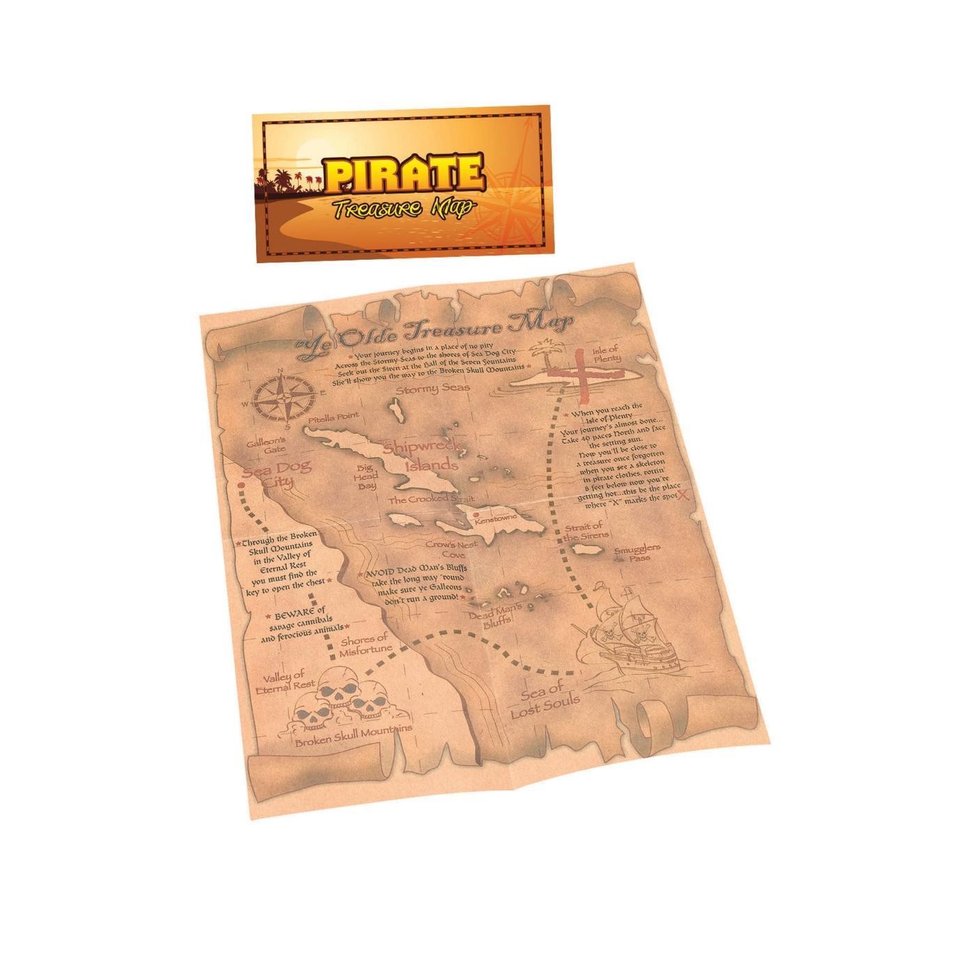 Rubies - Pirate Treasure Map