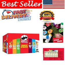 27 Cups Portable Potato Crisps Variety Pack - Perfect Lunch and Snack Solution