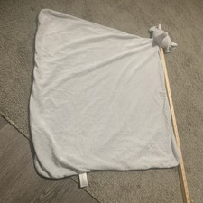 Angel Dear Large Oversized Gray Lovey Security Blanket