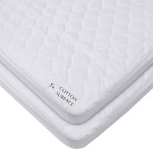 American Baby Company 2 Pack Waterproof Mini Crib Mattress Protec