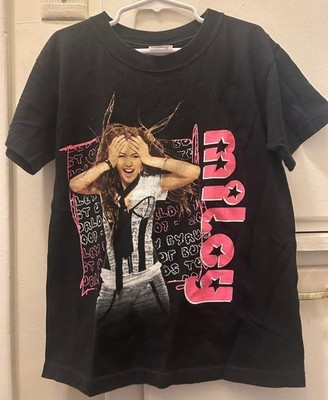 Y2K MILEY CYRUS Best Of Both World Tour TSHIRT Black cotton Reprint PA9257