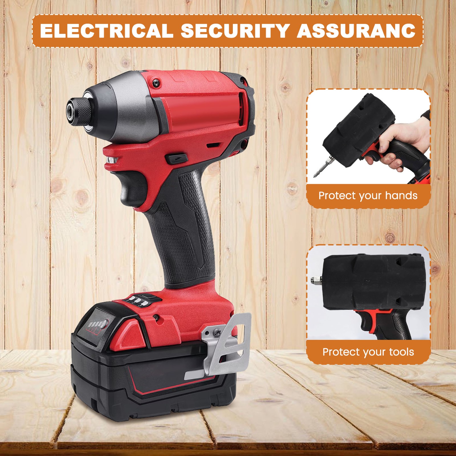 APL Manicotto di protezione in gomma Fuel per avvitatore a percussione con coppia media 492343