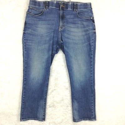 Lee Mens Jeans Straight Fit Tapered Leg Blue Denim Extreme Motion Flex 44x29