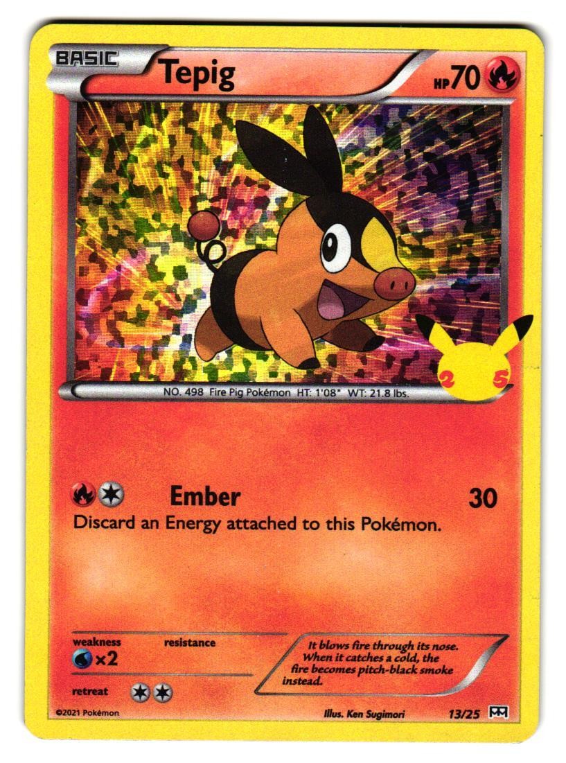 Tepig 003/012 Holo Promo McDonald's Promos 2011 Pokemon Lightly Played