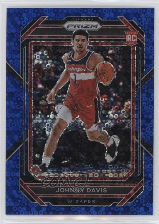 2022-23 Panini Prizm Fast Break Blue 124/150 Johnny Davis #231 Rookie RC 0l1