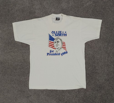#ad Ollie North For President 1988 T Shirt Size: Large · Free Shipping $25.00