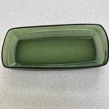 Designer Vintage Green Vineta Glass Tray Dish Kjell Blomberg