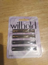 New Wilhold Silver and Gold Metal Barrettes Style 3980
