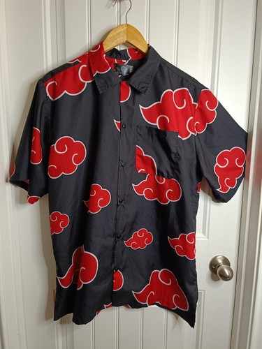 Naruto Shippuden Atatsuku Sz XL Cosplay Anime Button Up Casual Animation