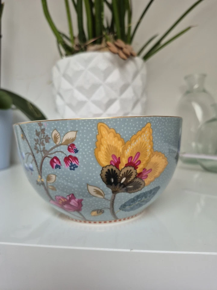 NEU Pip Studio Floral Fantasy Blue Blau Schüssel Schale Bowl 15 cm Rarität - Bild 3 von 4