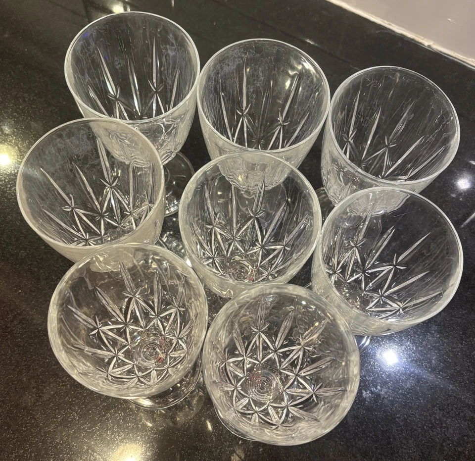 Juego de vasos Waterford Marquis “Sparkle” cristal helado copa té tallo (8) Foto 4 de 4