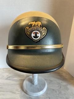 Vintage Obsolete Los Angeles SHERIFF Riot Patrol Helmet 1965 73