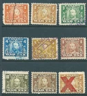 CANADA WW1 George V War Tax stamp collection