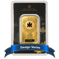 Royal Canadian Mint 1-oz Gold .9999 Fine Sealed Bar In Assay 5290.21 per troy oz