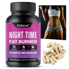 Night fat burner 500 mg - contains white kidney beans - Healthy weight 120 Caps