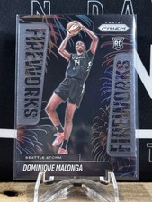 Dominique Malonga 2025 Panini WNBA Prizm Fireworks Rookie RC #12 Seattle Storm
