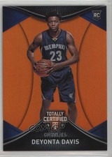 2016-17 Panini Totally Certified Rookies Orange 41/60 Deyonta Davis #122 0v0