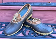 LL Bean Bean Boots Men's Size 9W Low Moc Duck Boot Made In USA