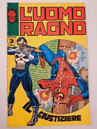 AMAZING SPIDERMAN #129 PUNISHER 1st ITALIAN EDITION 1976 Marvel REMAINDER comics