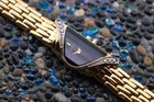 Vintage 1985 Watch SEIKO Half Moon Diamonds Bezel New Battery 5.3” Mint 2e20