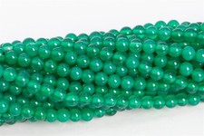 3MM Natural Grass Green Agate Beads Grade AAA Round Gemstone Loose Beads 15.5"