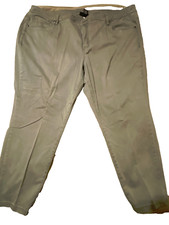 Lane Bryant 26 Skinny Stretch Jeans Women's Zip Mid Wash High Rise  Green
