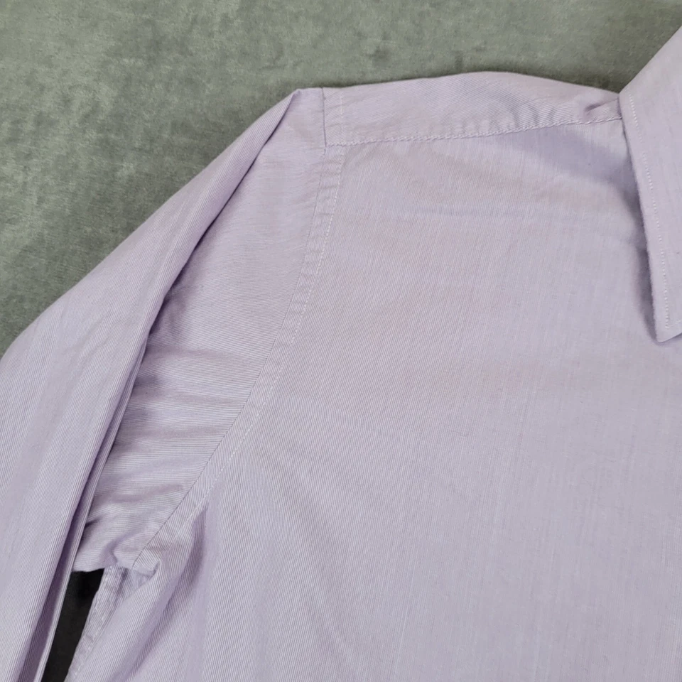 Camisa de vestir Giorgio Brutini Collezioni a rayas manga larga abotonada 16-16 1/2 Foto 3 de 4