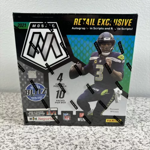 2021 Panini Mosaic NFL Football Mega Box Cards Walmart New Factory Sealed QTY