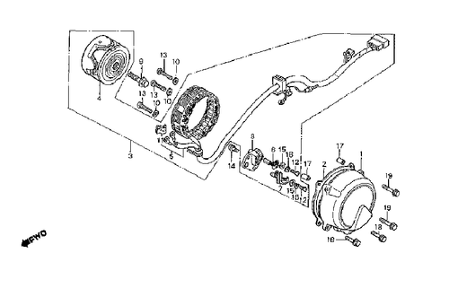HONDA Cb650 CLUTCH & ALTERNATOR Cover Gaskets '79-'82 SOHC (650-1/2) - Picture 5 of 5