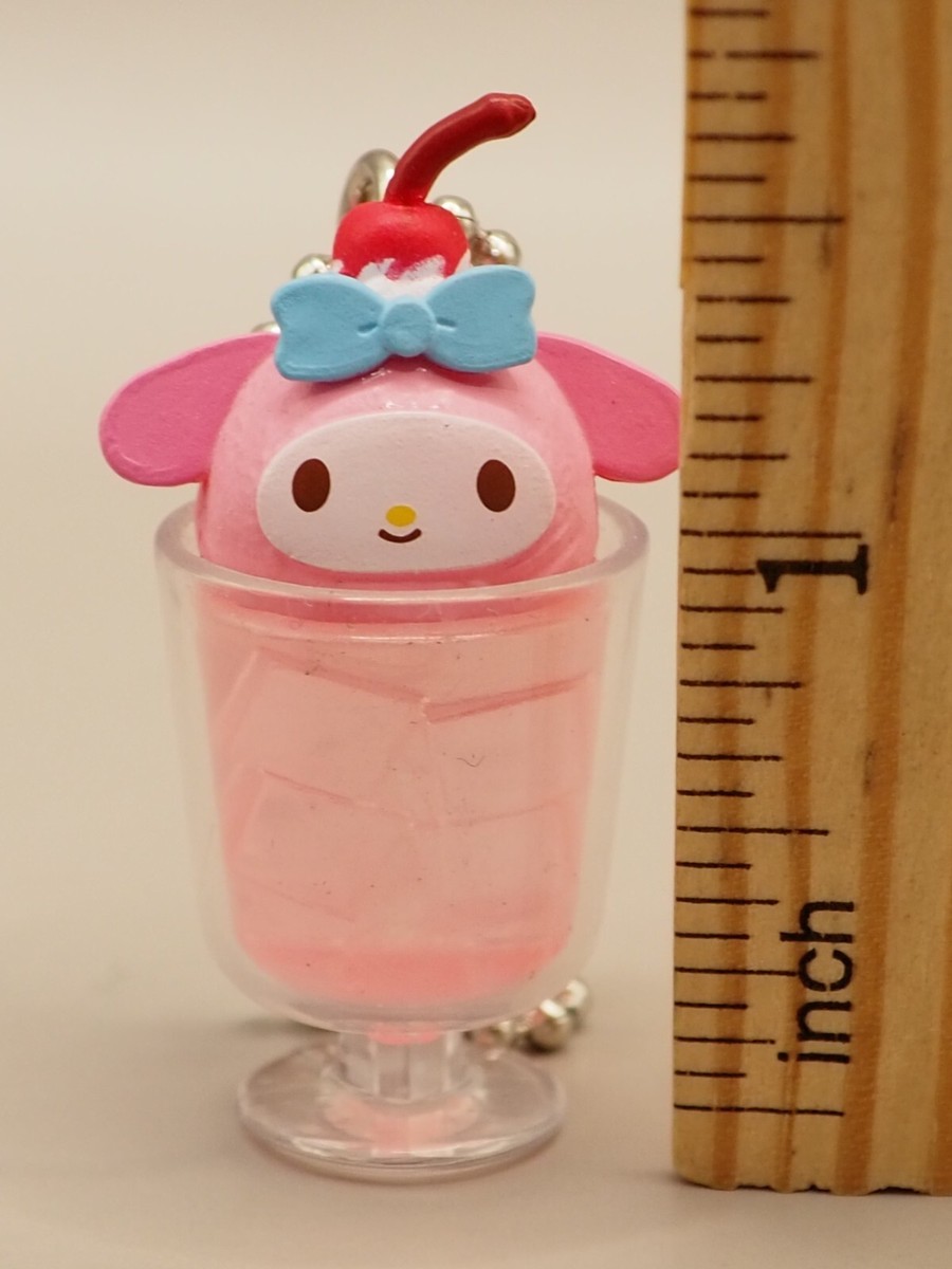 My Melody Sanrio Cafe Cream Soda Miniature Mascot Keychain Japan