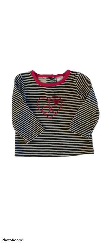 Calvin Klein Bebé Niña 3/6 Meses CK Camisa y Chaleco Rosa Conjunto de 2 Piezas Foto 3 de 4