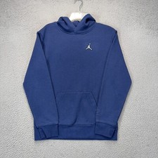 Jordan Hoodie Boys XL Blue Jumpman Logo Embroidered Long Sleeve Fleece