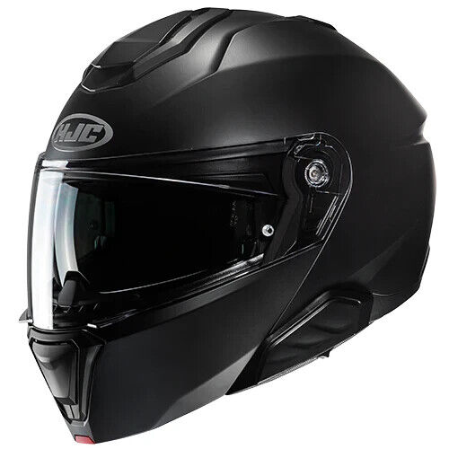 Helm Helmet Motorrad Modular HJC I91 Lenkstange Flat Black Schwarz Matt Größe Xs - Bild 1 von 4