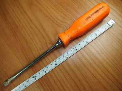 Mac Tools Schraubendreher PKRB6AO groß 6 Zoll, 9 mm flache Spitze, orange USA - NICHT China