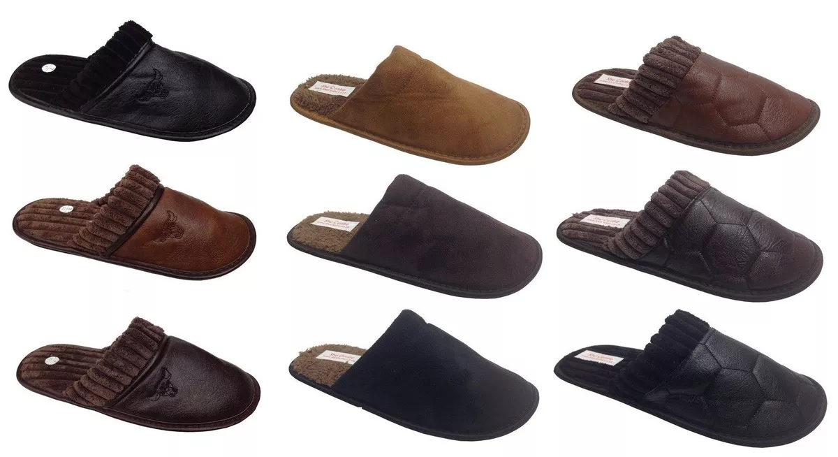 Mens shop slippers ebay