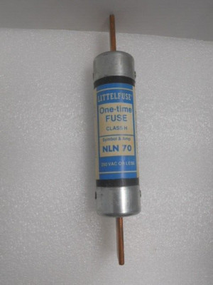 New Littelfuse NLN 70 Amp One Time Fuses 250 Volt NON 70