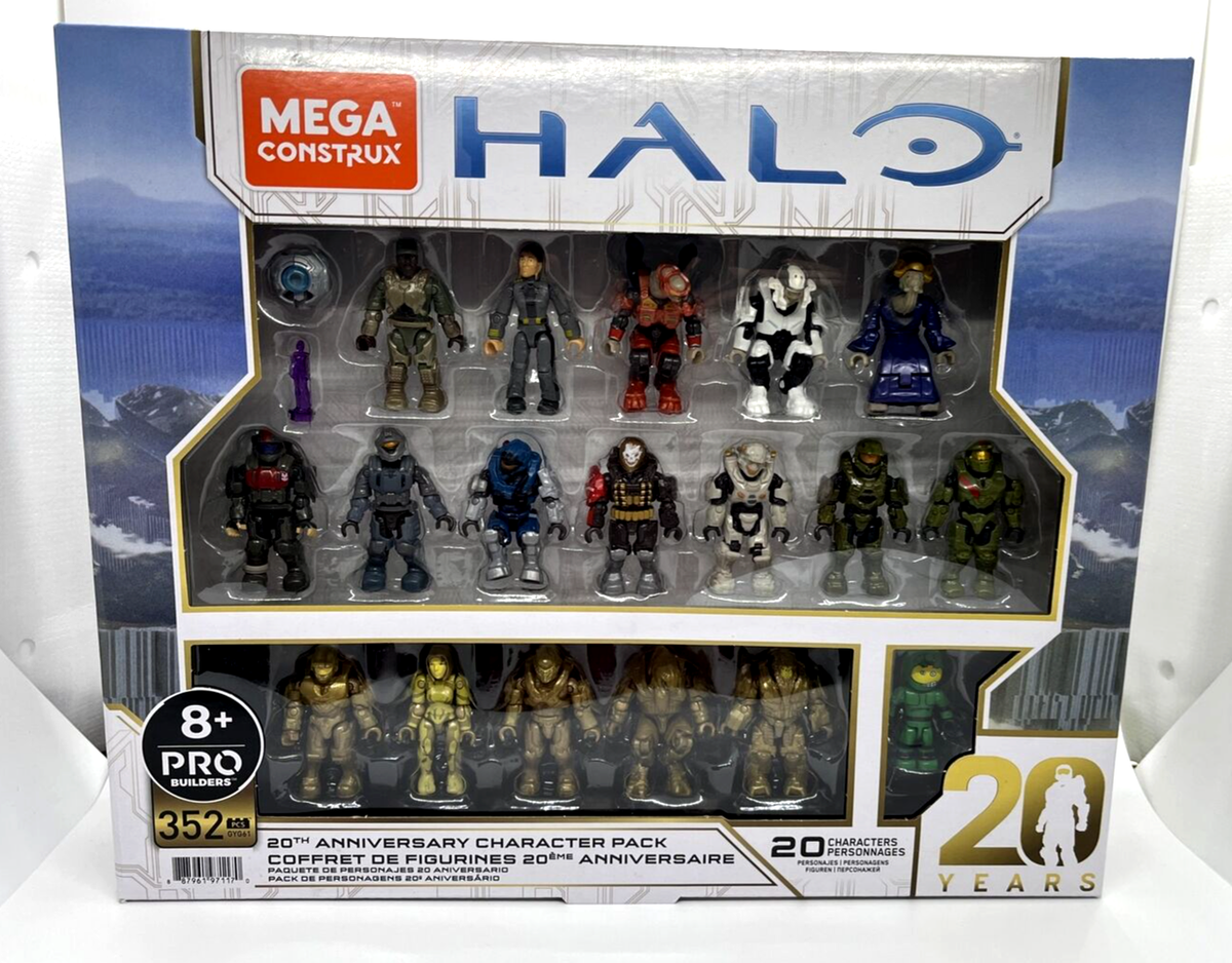 MEGA Construx Halo 20th Anniversary Figure Character Pack 352 pcs